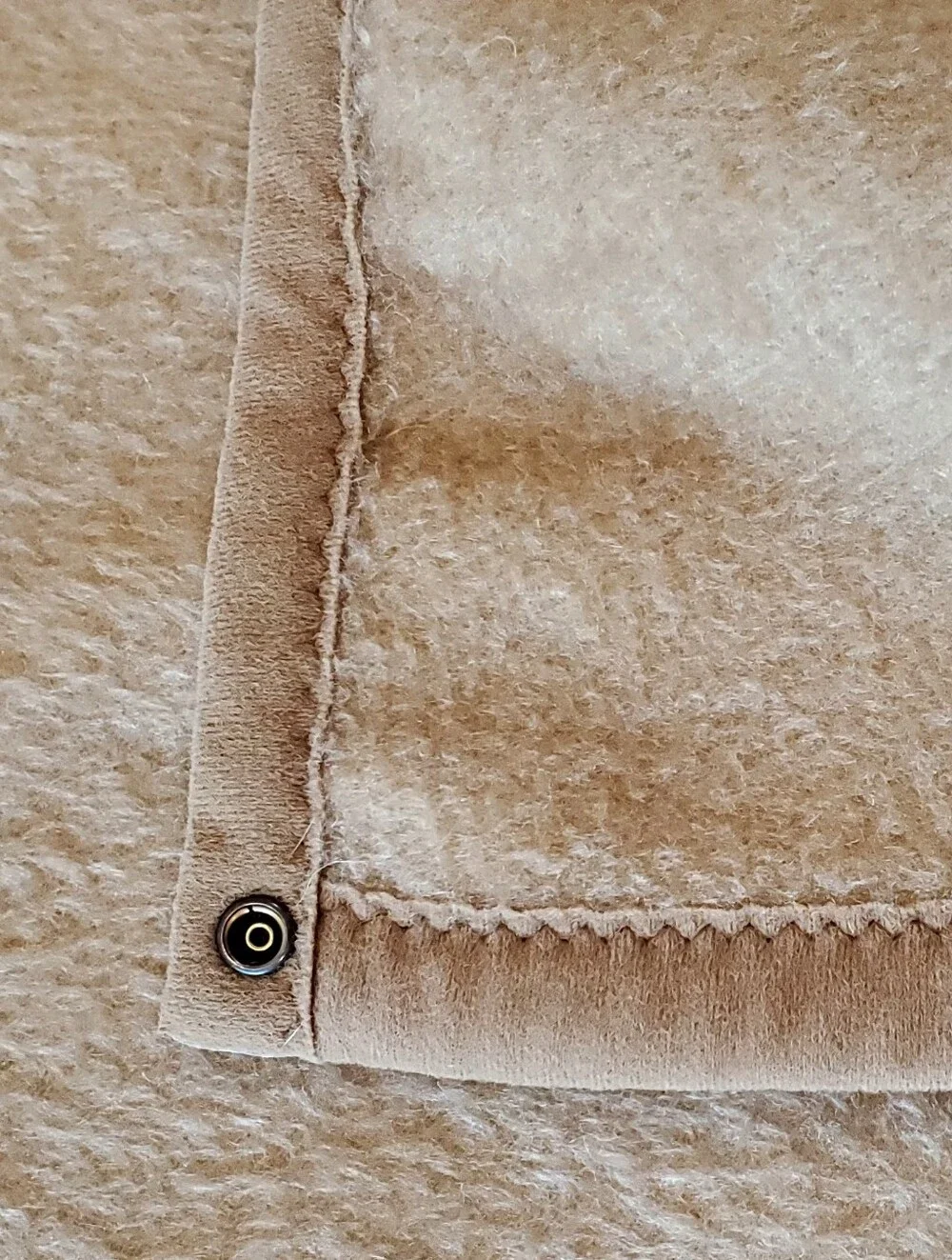 Vtg Biederlack West Germany Cuddle Wrap Sleeping Bag Blanket Brown/Tan EUC